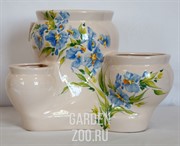 Горшок ТРИО 4л РОСПИСЬ - фото 32970