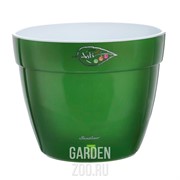 Горшок Асти 12л зеленое золото-белый - фото 33201