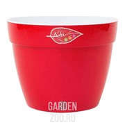 Горшок Асти 4л красный-белый - фото 33218