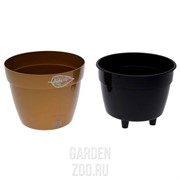 Горшок Асти 6л золотой-черный - фото 33228