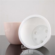 Горшок Орион 3,5л пудровый с вкладышем - фото 33324