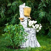 Умывальник декоративный Берёзка с кашпо высота 123см стеклопластик U08229 - фото 34372