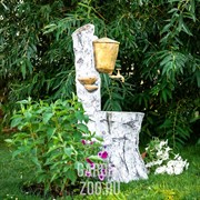 Умывальник декоративный Берёзка с кашпо высота 123см стеклопластик U08229 - фото 34373