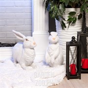 Фигура Заяц Русак флокированный FL07436 - фото 34905