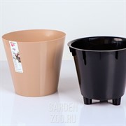 Горшок Фиджи 33см16л на колесах шоколадный - фото 35095