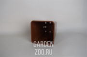 Горшок для рассады 15х20 2,8л квадратный коричневый - фото 35157