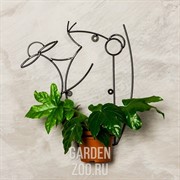 Подставка 15-835 настенная Крыса на 1 цветок - фото 35332