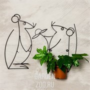 Подставка 15-835 настенная Крыса на 1 цветок - фото 35333