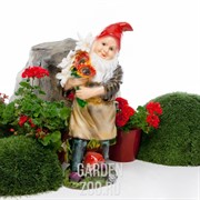 Фигура Гном с букетом - фото 35342