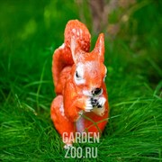 Фигура садовая Белка сидит 25см полистоун F08470 - фото 35349