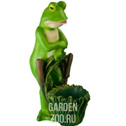 Фигура садовая с кашпо Лягушка в камышах высота 45 см F04050 - фото 35428