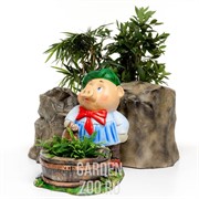 Кашпо Поросенок с ушатом - фото 35431