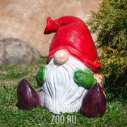 Фигура садовая Гном сидит полистоун U08372 - фото 35452