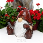 Фигура садовая Гном сидит полистоун U08372 - фото 35453