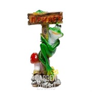 Фигура садовая Лягушка с табличкой Привет! 46 см F08200 - фото 35463