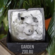 Фонтан настольный с подсветкой Лягушки Грин Эпл - фото 35497