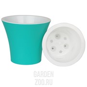 Горшок Сити 0,7л бирюзовый - фото 35772