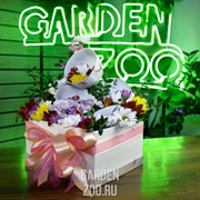 Набор коробок 11,5*6,5*4см бант на крышке 2шт - фото 35824