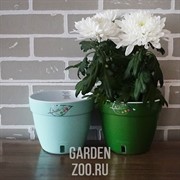 Горшок Асти 2,5л ментоловый-белый - фото 35904