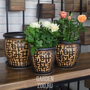 Кашпо Лабиринт №3 с подставкой - фото 35989