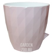 Кашпо Соло Руби 3л пудровый - фото 36233