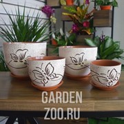 Горшки для цветов БАБОЧКА №1 - фото 36455