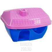 Домик ГРИЗЛИ для грызунов пластмассовый цветной 900 - фото 36984