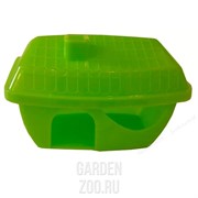 Домик ГРИЗЛИ для грызунов пластмассовый цветной 900 - фото 36985