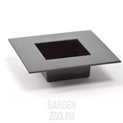 Икебана квадрат 19*19см черный - фото 37958