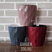 Кашпо Соло Руби 3л антрацит - фото 38095