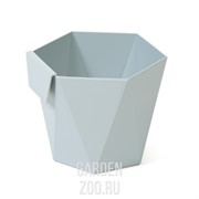 Кашпо НЕСА 125 11*12 13см светло-серый - фото 38336