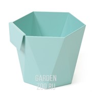 Кашпо НЕСА 105 95*12 10см мята - фото 38344