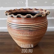 Горшок ЧУГУНОК Кантри корич. 23см - фото 38427