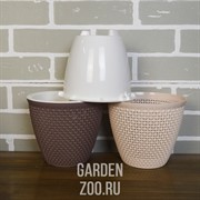 Кашпо Ротанг 2,25л пудровый - фото 38489