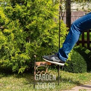 Декроттуар кованый для обуви садовый чёрно-золотой 62-009 - фото 38919