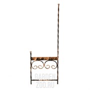 Декроттуар кованый для обуви садовый чёрно-золотой 62-009 - фото 38920