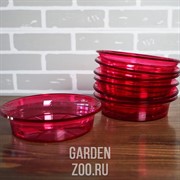 Поддон малиново-прозрачный 16см - фото 39163