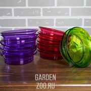 Поддон малиново-прозрачный 16см - фото 39165