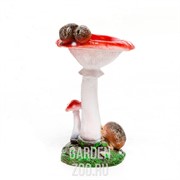 Фигура Гриб мухомор с ежиками - фото 39183