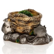 Кашпо Корзина с мышатами - фото 39375
