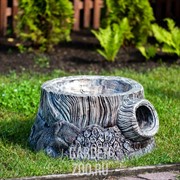 Кашпо для цветов Пень большой U08138 - фото 39401