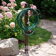 Колонка садовая металл с держателем шланга лилия 54-638 - фото 39520