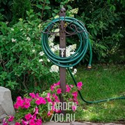 Колонка садовая металл с держателем шланга лилия 54-638 - фото 39522