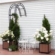 Полуарка садовая металл черная 863-41R - фото 39642