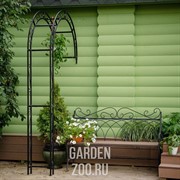 Полуарка садовая металл черная 863-41R - фото 39643