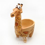 Кашпо ЖИРАФ пятнистый 17*10*25см - фото 39724