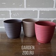 Кашпо САХАРА петит 11 10,7*10*0,65 марсала с подставкой - фото 39759