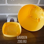 Горшок Амстердам 14см 1,35л с прикорн.поливом спелая груша - фото 39790