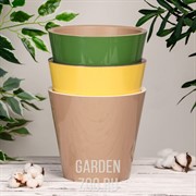 Горшок Лондон 12,5см 1л оливковый - фото 39800