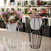 Подставка для цветов напольная Лофт высота 50см кованая 66-402 - фото 39907